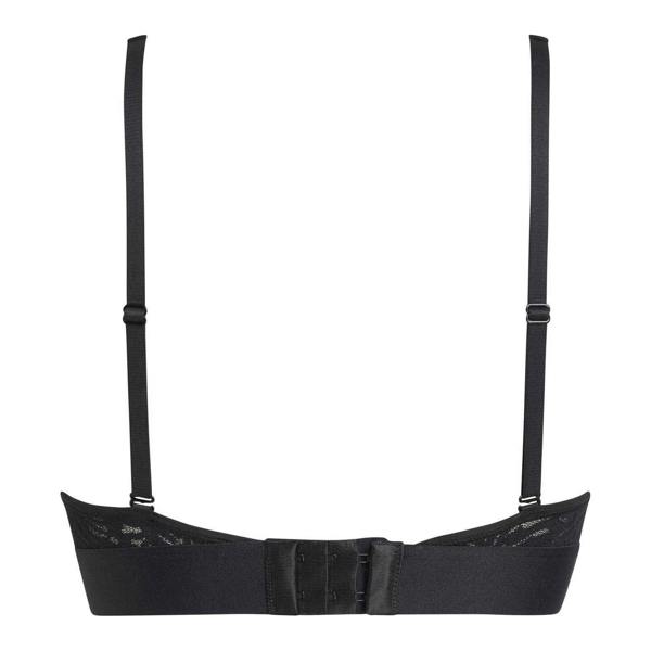Calvin Klein Womens/Ladies Zebra Print Nylon Adjustable Bralette - Black - 
