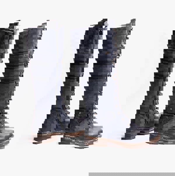 Rieker 94732-14 Womens Knee High Boots Blue