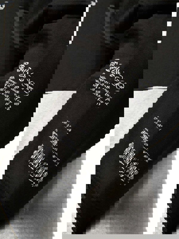 Crosshatch Compounds Hoodie Black/Grey Marl