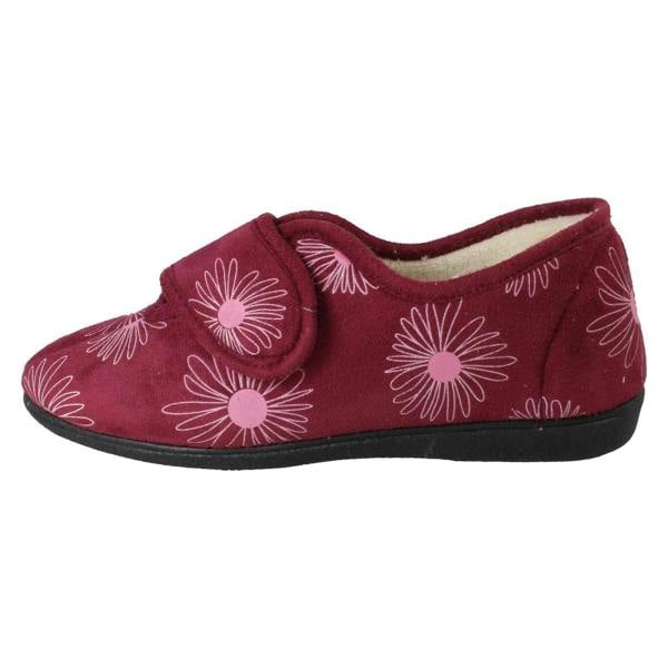 Rosebank Ladies Rosebank Flower Detailed Wide Full Slippers Judith