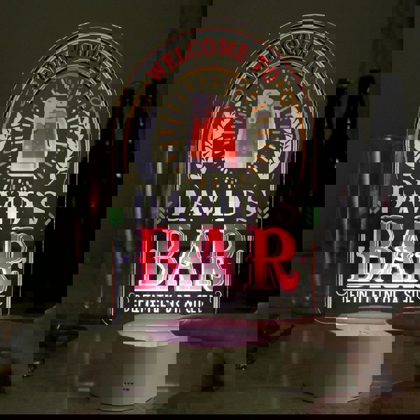 Personalised Memento Company Personalised LED Colour Changing Bar Sign