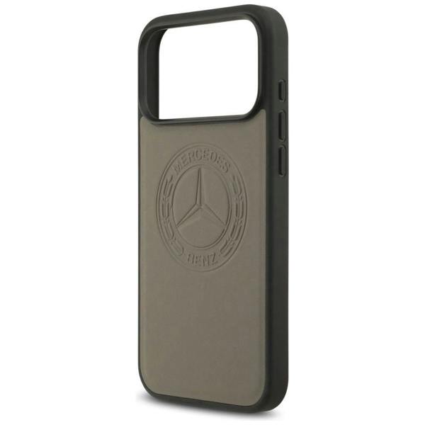 Mercedes Leather Vintage Logo Case with MagSafe for iPhone 17 Pro Max 6.9" Taupe - MEHMP17X25RICVLT