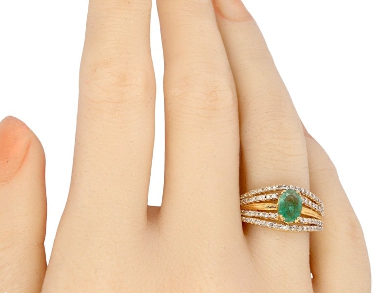 Vintage Tom An emerald and diamond ring