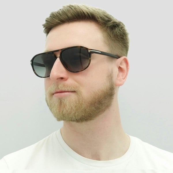 Tom Ford Sunglasses 0447 Jacob 52B Dark Havana Smoke Grey Gradient