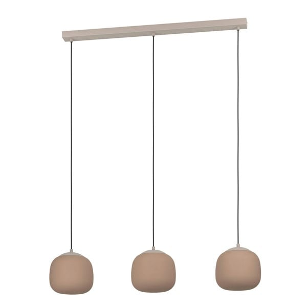 EGLO Cominio Two Toned Satin Glass 3-Light Pendant