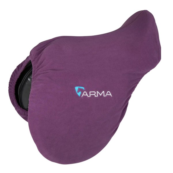 ARMA Fleece Horse Saddle Cover - Plum