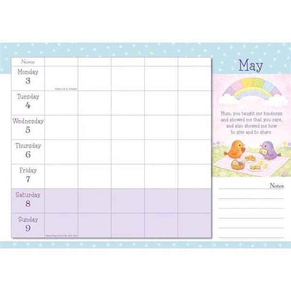 Mum's A4 Family Organiser 2027, Family Planners, Month To View, Family, Gift
