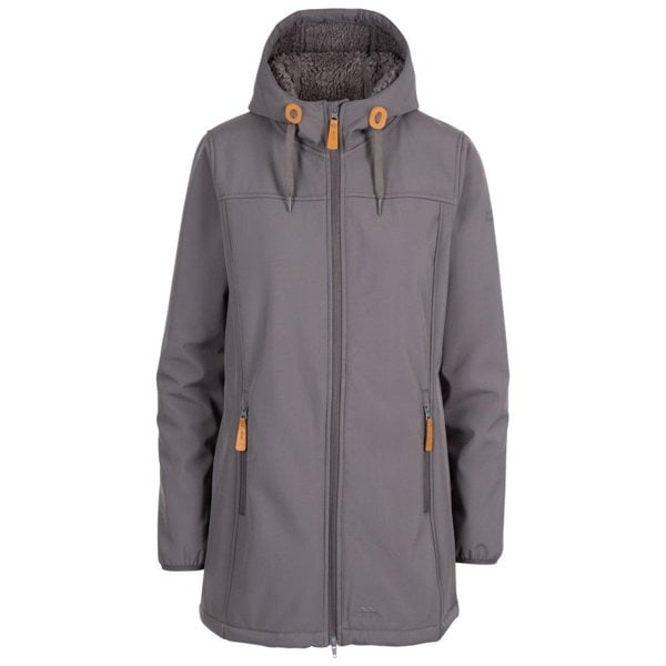 Trespass Women's Kristen Longer Length Hooded Waterproof Jacket - Carbon