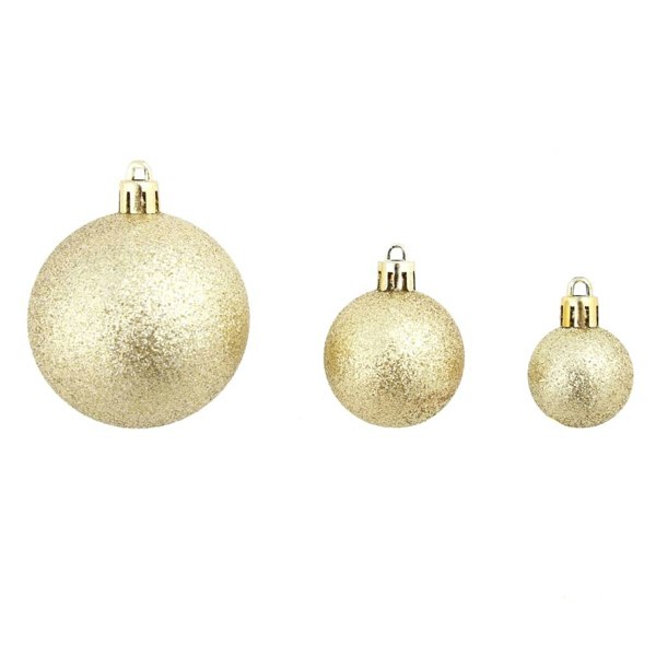 Berkfield 100 Piece Christmas Ball Set 3/4/6 cm Gold