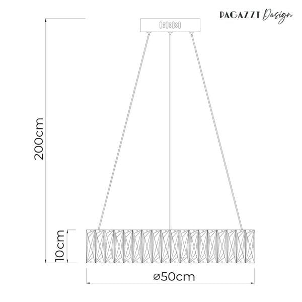 Pagazzi Lighting Dilan Chrome LED Suspension Pendant