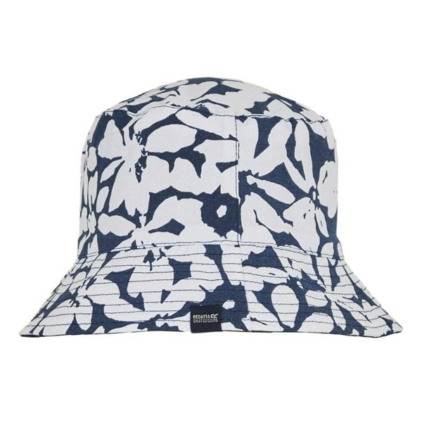 Regatta Womens/Ladies Abstract Floral Reversible Bucket Hat - Navy