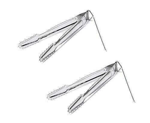 KAV Twin Pack 2Pcs 6 inch Metal Tongs for Shisha | Charcoal Tongs Small | Hookah Charcoal Pliers | Metal Clamp Tongs | BBQ Tongs Charcoal Tongs Shisha