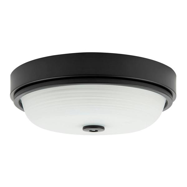 Sensor IP44 Bathroom Ceiling Light in Matte Black with Multi Functions Image 1