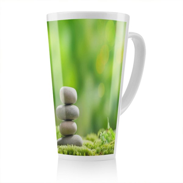 Benjamin Tate Design Rock Garden Stones Designer Latte Mug