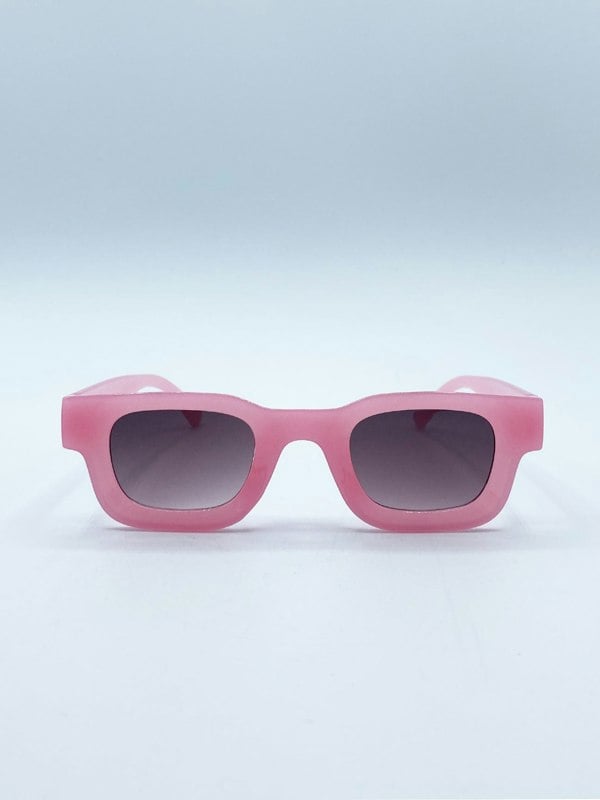 SVNX Chunky Square Frame Sunglasses in Pink