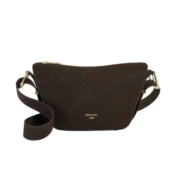 Dune London Delicately Leather Shoulder Bag - Dark Brown - 