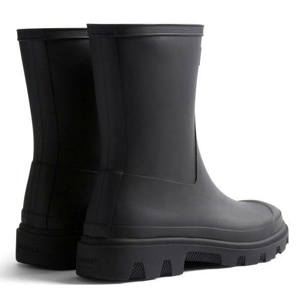 Hunter Downpour Short Boot Rubber Men's Wellington Boots - Black
