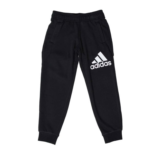 Adidas Boys Essentials Cotton Jogging Bottoms - Black
