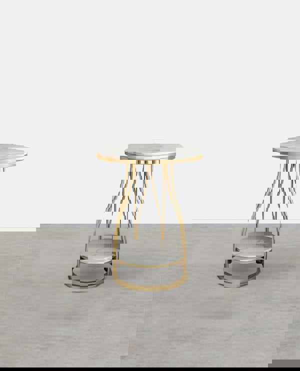 Weilai Concept Amos Side Table, Gold Base