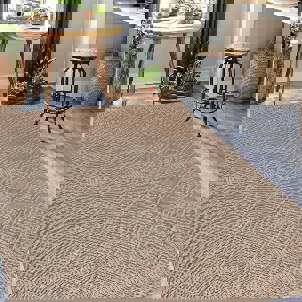 Beige Jute-Look Washable Rugs | Stylish & Easy-Clean