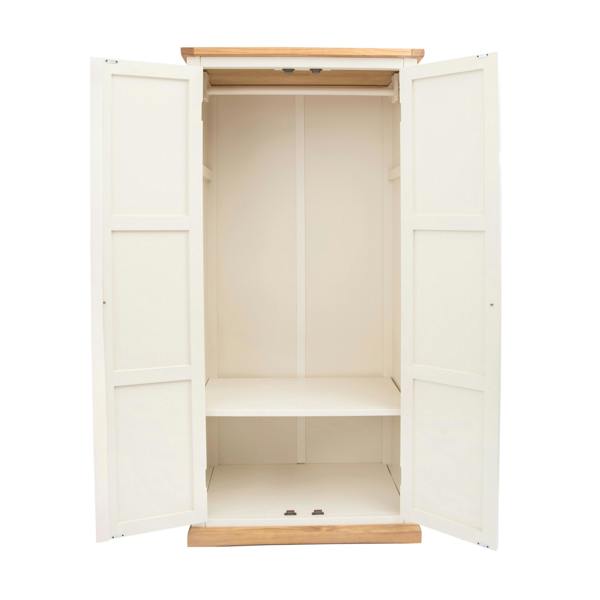 Cabinet Bits Trevi 2 Door Wardrobe Chrome Knob