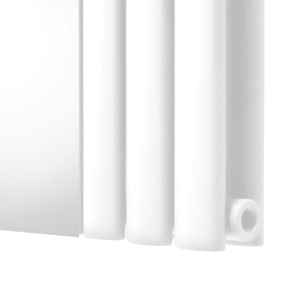Monstershop Oval Mirror Radiator - 1800mm x 380mm - White