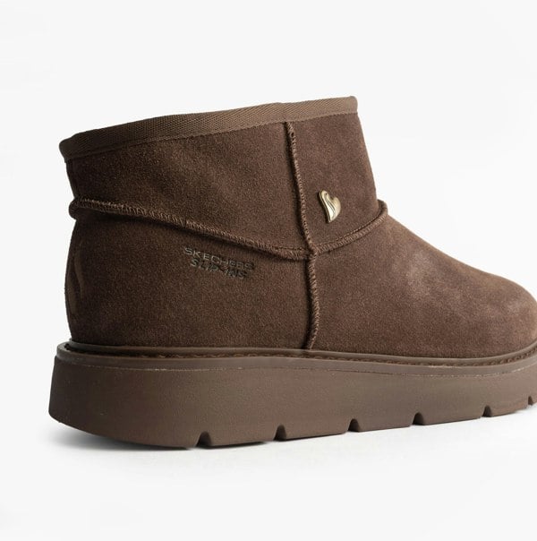 Skechers 167848/CHOC KEEPSAKES COZY - COZY MINI Womens Boots Chocolate