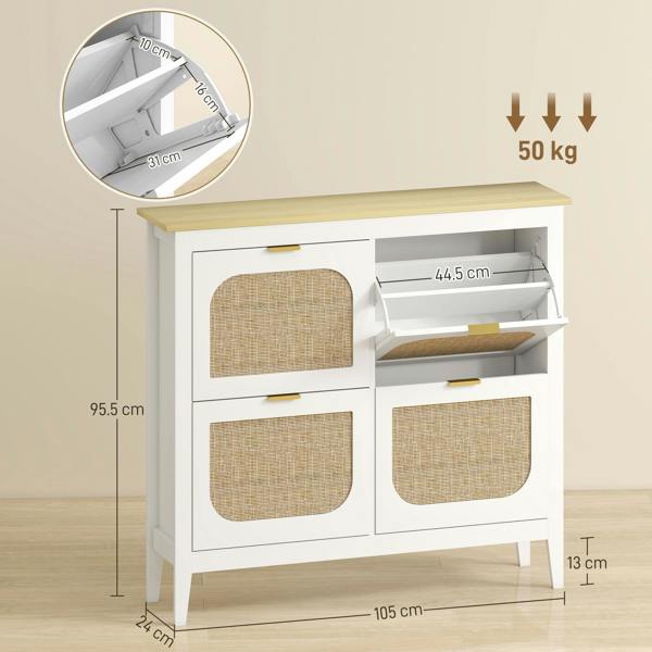 Flip-down Shoe Cabinet