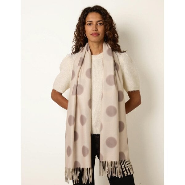 Blue Vanilla Polka Dot Pattern Scarf