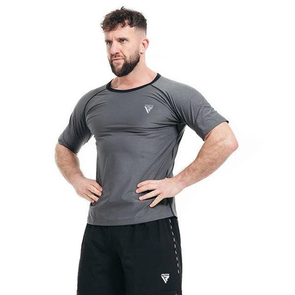 RDX Sports SWEAT T-SHIRT MENS M1 GREY