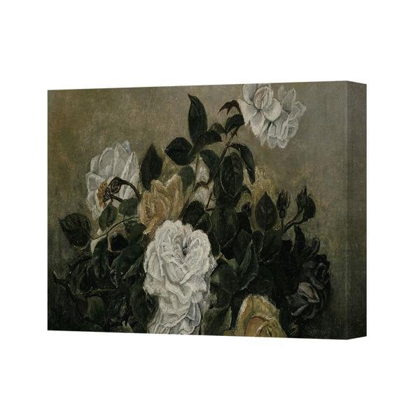 Benjamin Tate Design Elegant Rose Canvas Wall Art Roses Bouquet Botanical Painting Print