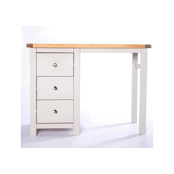 Argenta 3 Drawer Desk - Dressing Table Chrome Knob