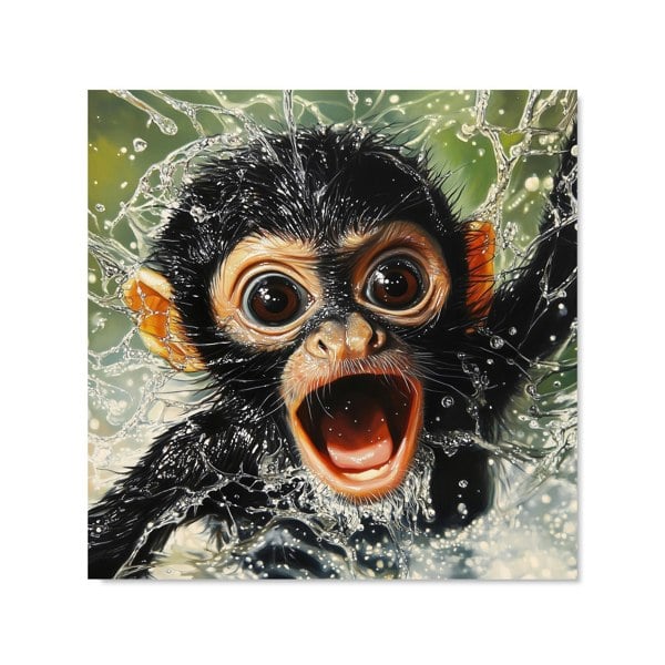 Warren Reed - Designer Wide-Eyed Monkey's Splash Surprise Kitchen Splashback