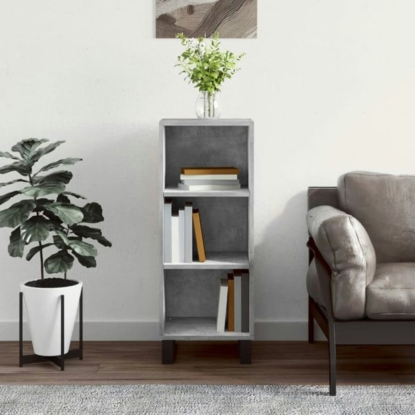 Berkfield Sideboard Concrete Grey 34.5x32.5x90 cm Engineered Wood
