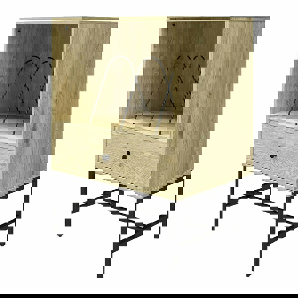 Dorel Home Tamlin Record Stand Linseed Oak