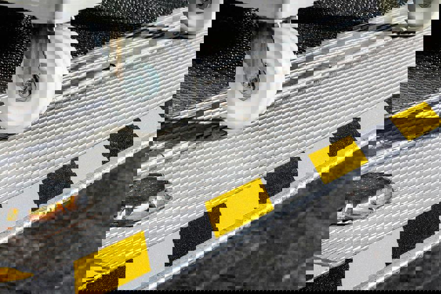 Durable DURALINE GRIP+ Strong Anti Slip Hazard Warning Floor Tape | 50mm x 15m