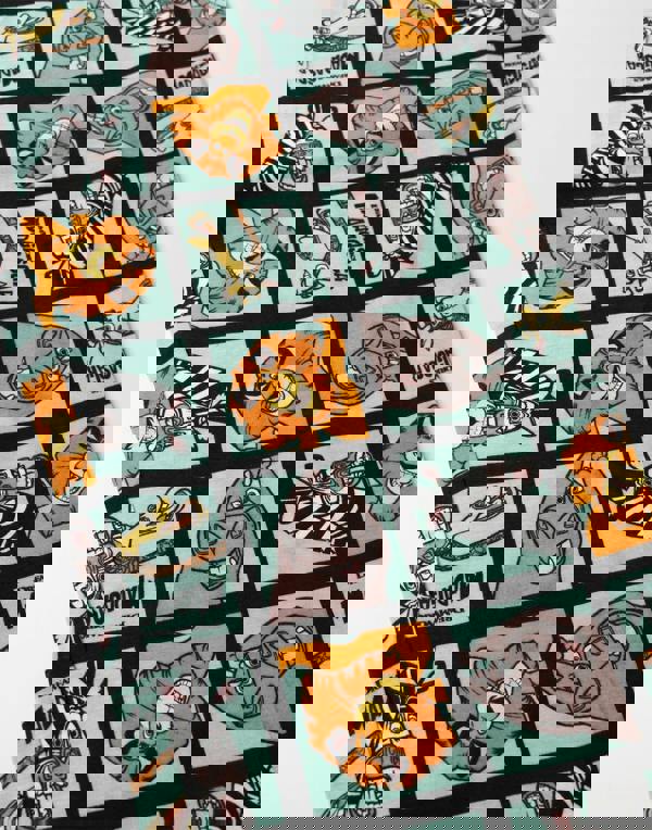 Madagascar Womens Beige Character Short Sleeve Long Leg Pyjama Set