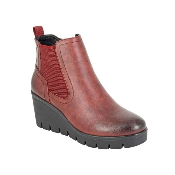Cipriata Womens Annina Ankle Boots - Burgundy