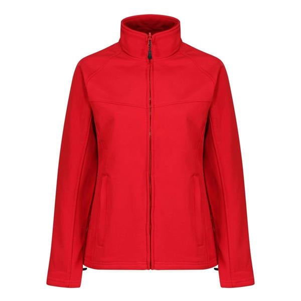 Regatta Professional Ladies Uproar Softshell Wind Resistant Jacket - Classic Red/Seal Grey
