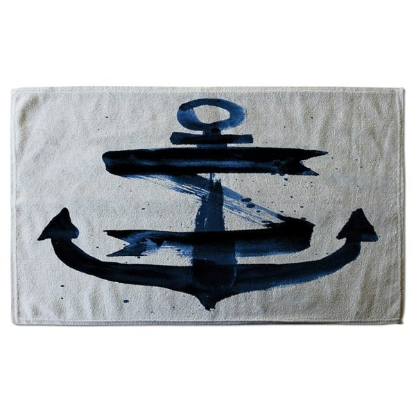 Benjamin Tate Design Watercolour Anchor (Bath Towel)