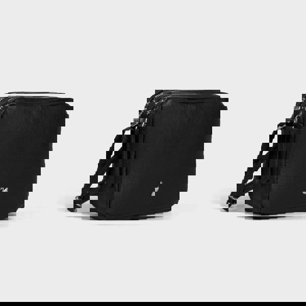 Assots London 'AVON' Black Soft Nappa Full Grain Real Leather Crossbody Bag