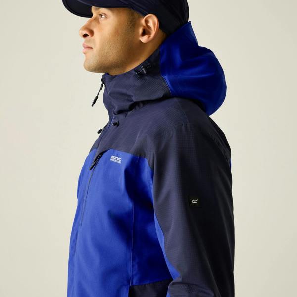 Regatta Mens Highton IV Stretch Waterproof Jacket - Olympian Blue/Navy Blue