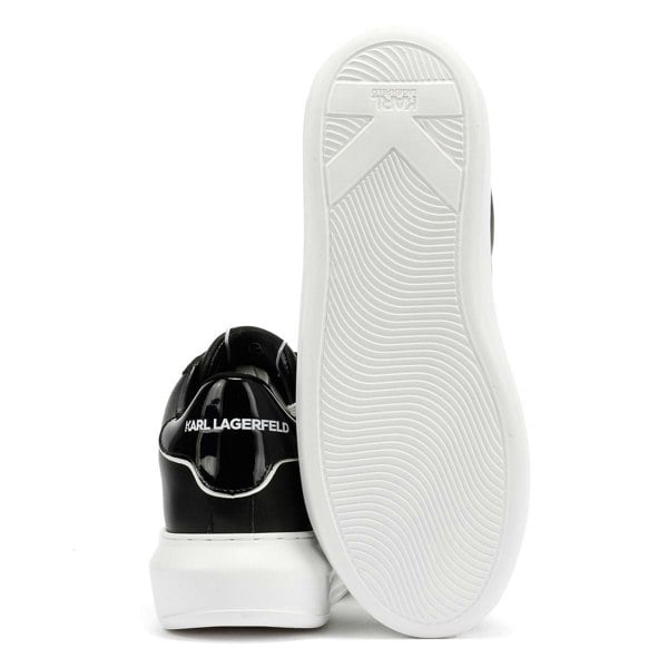 Karl Lagerfeld Kapri Signia Emboss Lo Lace Leather Women's Black Trainers