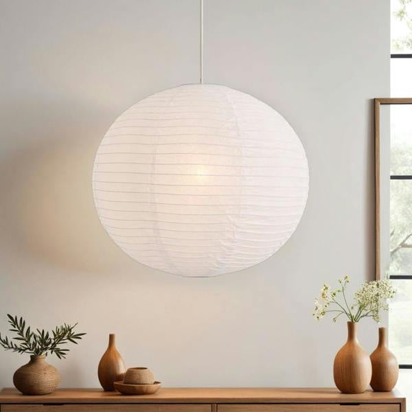 Pagazzi Lighting Rufus 60Cm Paper Ball White Shade