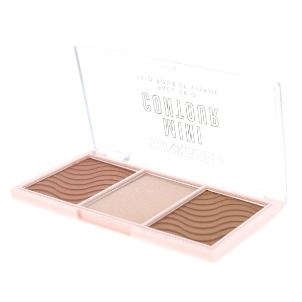 Sunkissed Mini Contour Face Trio Palette - 12.6g Highlight Bronzer