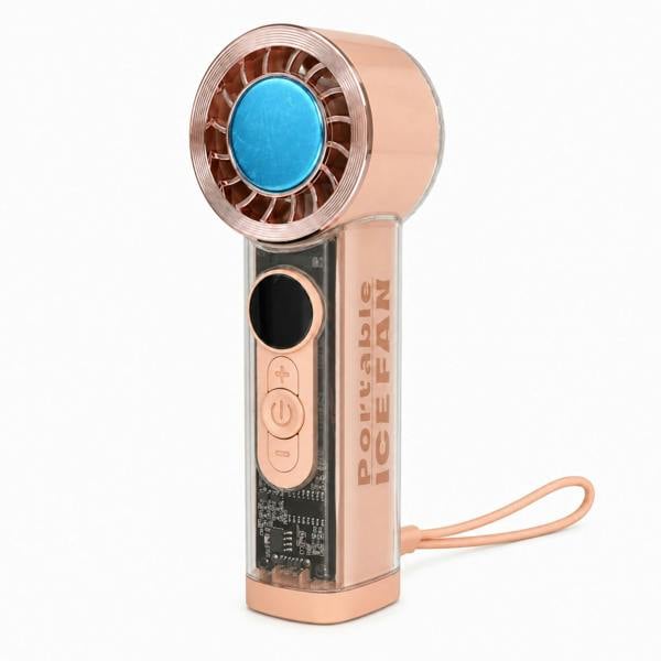 Dyzi Portable Ice Cooling Handheld Fan 199 Speed USB Rechargeable