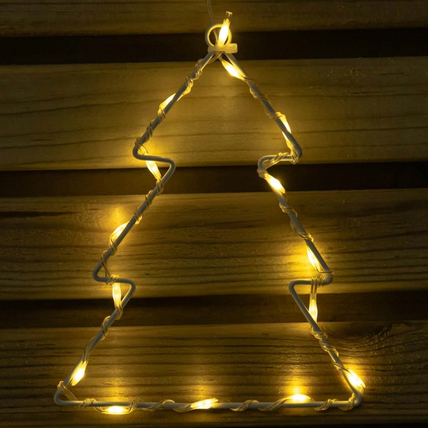 Samuel Alexander 1.2m x 1.2m FlexiBrights Christmas Tree Curtain Lights with 258 Warm White LEDs