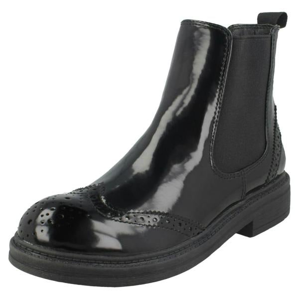 Down to Earth Ladies Down To Earth Block Heel Ankle Boots F50956
