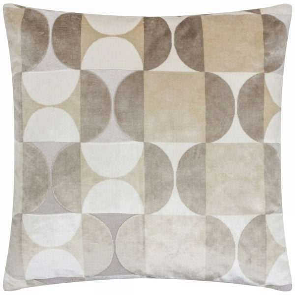 Paoletti Bardot Cut Velvet Cushion Cover - Natural