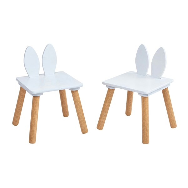 Liberty House Toys Kids Bunny Wooden Table & Two Chairs